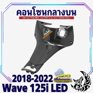 คอนโซนกลางบน (แท้ศูนย์) Wave 125 i LED (2018-2022) ลายเคฟล่าสาน เฟรมพลาสติก สวยคมชัดพร้อมเคลือบเงา ม