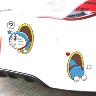 Car Stickers Doraemon Dokodemo Doa Cartoon Cute Funny Decoration For Bumper Fuel Tank Cap Trunk Moto