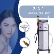 Professional 2 in 1 Pico 808nm Diode Laser Machine for Tattoo Removal Painless Hair Removal Diode La