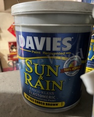 S.W Davies Sun & Rain 4Liter Elastomeric Paint 100% Acrylic Waterproofing Primer-less Premium Qualit
