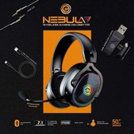 Neolution E-Sport NEBULA Wireless Gaming Headset 7.1 Dual mic BT+2.4GHz หูฟังเกมมิ่ง