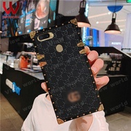 Mắt cáo hình thoi vuông sang trọng Da Ốp điện thoại cho OPPO F9 Realme C11 Realme C12 Realme C15 Rea