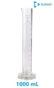 กระบอกตวงแก้ว Duran ขนาด 5 10 25 50 100 250 500 1000 mL นำเข้าจากเยอรมัน เกรดห้องปฏิบัติการ