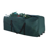 Green Rolling Christmas Tree Storage Duffel Bag for 9 Ft Tree Large Save Holiday Décor Home Organiza