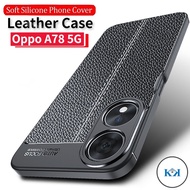 KK Oppo A78 5G 2023 Shockproof Soft TPU Leather Phone Case for Oppo A78 5G A58 A77 5G 78A A 78 5G Op