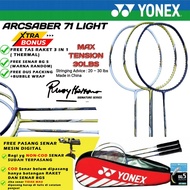 Free Installation of YONEX Arcsaber 71 Light 73 Light Rudi Hartono badminton Racket Bonus Bag and St