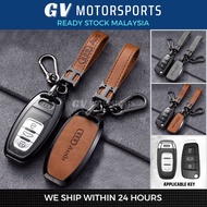 Audi Key Cover Case Car PU Alloy Metal Fob Keychain For Audi A4 A1 A3 S4 S5 B7 B8 A6 A5 A7 A8 Q3 Q5 