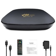 V88Smart TV Box Android 12 Set Top Box 4K HD 2GB 4GB 8GB RAM 32GB 64GB 128GB ROM Multi Language 2.4G Wifi Media Player Receiver TV Receivers