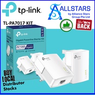 (ALLSTARS : We are Back Promo) TP-Link / TPLink TL-PA7017 Kit / PA7017 Kit Gigabit Powerline Starter Kit / AV1000 / 1 Gigabit Ethernet Port (Warranty 3years with BanLeong)