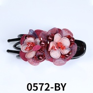 Korean fashion silk yarn flower cloth hairpin curler hairpin headwear exquisite hair accessories