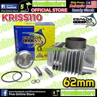 ESPADA Block Racing SET KRISS 110 57MM 60MM 62MM 65MM Semi Dome Piston KRISS110 Blok Racing Cylinder