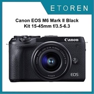 Canon EOS M6 Mark II Mirroless Digital Camera Black (With EVF-DC2 Viewfinder)