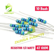 RESISTOR 1/2 WATT 47 OHM RESISTOR 1/2W 47OHM