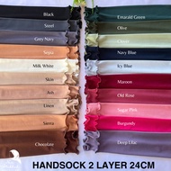 HANDSOCK PENDEK 2 LAYER 24CM - HANDSOCK 24 CM - HANDSOCK BORONG