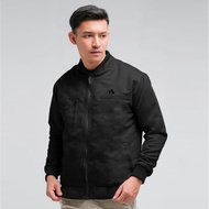 PTR Jaket Bomber Bolak Balik Multifungsi HELIO Hitam - Iwearzule