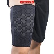 SMARTSIMPLE 1PC Professional High-Elastic Compression Thigh Support Prevents Muscle Strain Nylon Pro