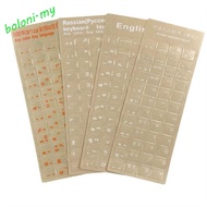 [COD] Keyboard Letter Sticker English Laptop Accessories Dust Protection Transparent Russian Film He