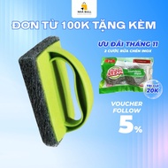 Scotch-Brite 3M scrubbing brush - Durable plastic handle, soft bristles for deep cleaning, no scratc