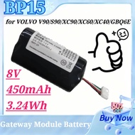 New BP15 31450445 GBQ6E 8V 450mAh 3.24Wh Rechargeable Battery for VOLVO V90 S90 XC90 XC60 XC40 GBQ6E