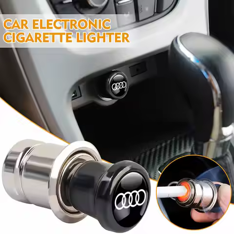 Car Logo Cigarette Lighter Auto Accessories For Audi A1 A2 A3 A4 A5 A6 A7 A8 Q5 Q7 C8 B8 C6 Quyttro