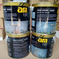 CAT VERNIS PELAPIS BATU ALAM STONE COATING AM 151 AM151 CLEAR GLOSS-Hosebuild
