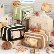 Fs Cute Capbara Pencil Bag Large Capacity, For Students To Store School Supplies Stationery