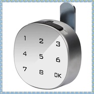 (W L N H)Smart White Electronic 8-Digit Password Tongue Lock Iron Combination Cabinet Lock