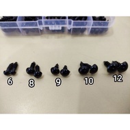 MATA Black Doll Eyes (Murumi Eyes Safety Eyes/ Doll Eyes)