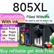 Compatible For HP 805 HP 805XL ink refillable cartridge for hp 1210 1212 2330 2332 2720 2722