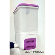 Tupperware Rice Smart Purple 10kg Tong Beras