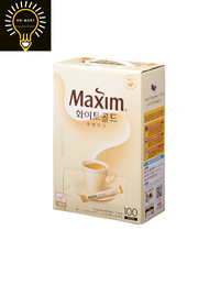 Maxim White Gold Korean Coffee Mix BOX 12grams x 100 Sticks