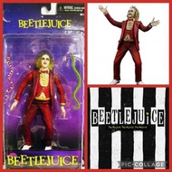 收藏 罕有 Beetlejuice Red Tuxedo Figure NECA  Michael Keaton Batman 蝙蝠俠 男演員 Tim Burton edward scissorhan