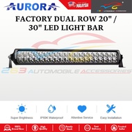 [1 PC] AURORA LED LIGHT BAR 9-36V LED LIGHT BAR OFFROAD 20" 30" INCH NO SCREW PATENT DUAL ROW LED LI