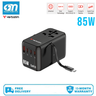 Verbatim CNT-02 Charge N Travel 85W Retractable Cable Charger