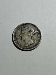 Hong Kong 5 Cents 1900H 香港五仙 銀幣 維記 Victoria 1900 H