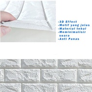 3D Foam Brick Motif Wall Wallpaper 70 x 77 CM Room Wall Decoration Brick foam wallpaper/ 70 x 38 cm 