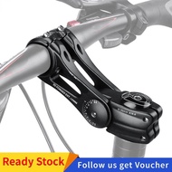 Bicycle Stem Handlebar Stem Bike Fork Stem Adjustable ± 85° Handlebar Riser Extension for Mountain Bike Road Bike