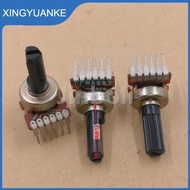 5PCS 121 Type Double Vertical Rotary Potentiometer 6Pins A50K B50K B100K Audio Amplifier Volume Pote