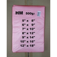 500g± HM Plastic Bag / Food Packaging (Food/Vegetable/Meat) / Plastik Bungkus