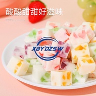 【XBYDZSW】【Fast Delivery From Stock】Mixed-flavored Fruit Fudge 46 Mango Fudge Net Red Yogurt Juice Fr