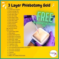 ❀ ☻ 3 Layer Complete Phlebotomy Kit for Medtech/ Affordable Phlebotomy Kit/ Tackle Box Medtech/katu