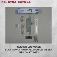 Sliding Lockcase - Brilon KC 9423 Sliding Aluminum Door Lock Body