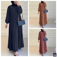 【YM】Ramadan Baju Raya 2025 Viral Flare Sleeve Maxi Dress for Muslim Women - Abaya Kaftan Cloak