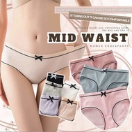 Women Panties Underwear Panty Cotton Spender Breathable Seluar Dalam Wanita Perempuan Antibacterial