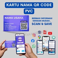 QR Code PVC Business Card Digital Business Card/