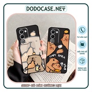 Oppo A5 2025 / A5i / A5i Pro case with cute capy bara print Oppo A5 5g casing