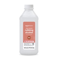 Amazon Basics 70% Ethyl Rubbing Alcohol First Aid Antiseptic, Unscented, 16 Fluid Ounces (Previously