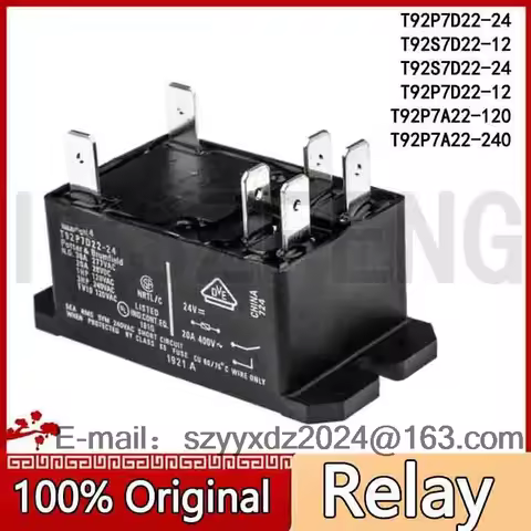 1Pcs New T92P7D22-24 T92S7D22-12 T92S7D22-24 T92P7A22-120 T92P7D22-12 T92P7A22-240 Relay