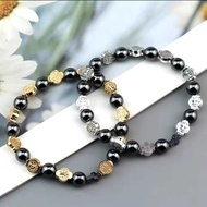 Medali Saint benedict bracelet benedict medal Stone hematite Men's Women's bracelet