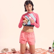 PAUL FRANK เสื้อว่ายน้ำ WOMENS SWEET COLORFUL CROP TOP RASHGUARD